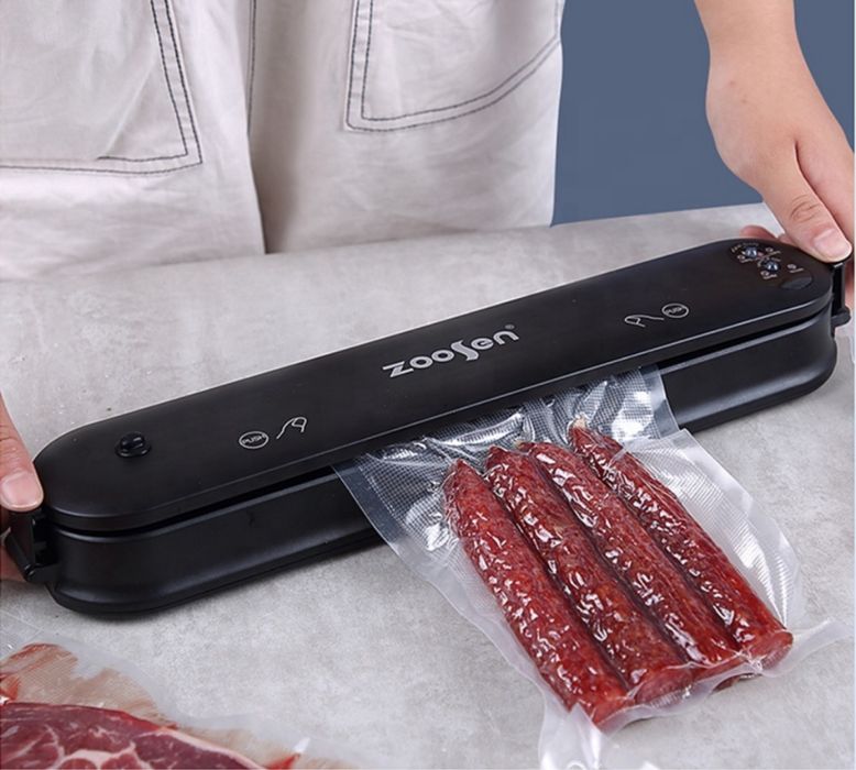 Вакуумна и запечатваща машина, 100W,  с вкл. 12 плика