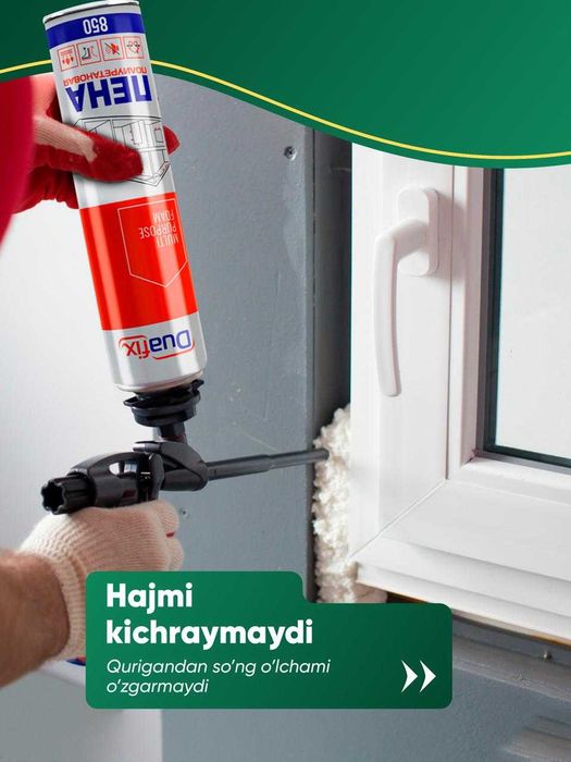 Монтажная пена 0,5 кг DUAFIX – sifatli qurilish materiali
