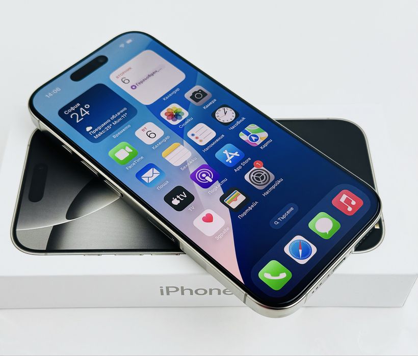 КАТО НОВ! Apple iPhone 16 Pro Max 256GB Natural Titanium Гаранция!