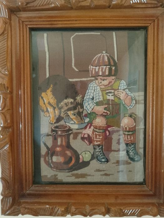 Copil cu cățel goblen 39/28 55/45