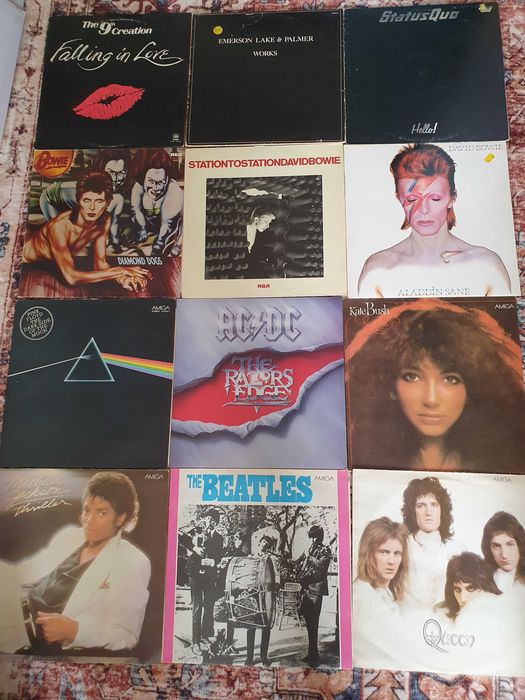 Discuri vinil Vaya con Dios Pink Floyd David Bowie Beatles The Police Abba Queen AC&DC Sabrina Santana Milli Vanilli Blue System Dire Straits Dylan