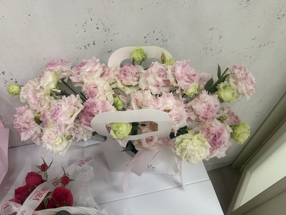 букет цветы розовые