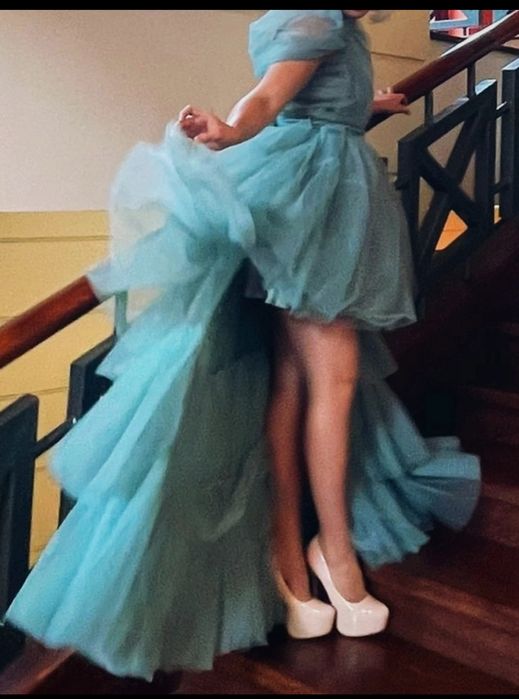 Rochie eleganta turcoaz