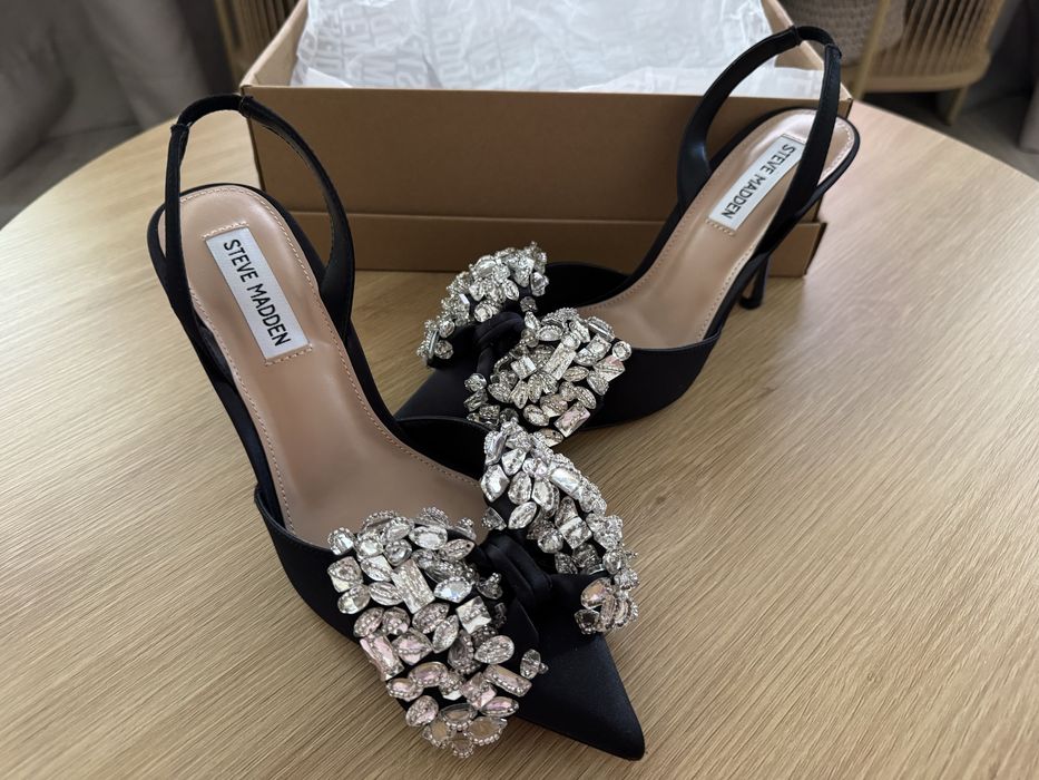 Steve Madden slingback токчета с кристална декорация – чисто нови