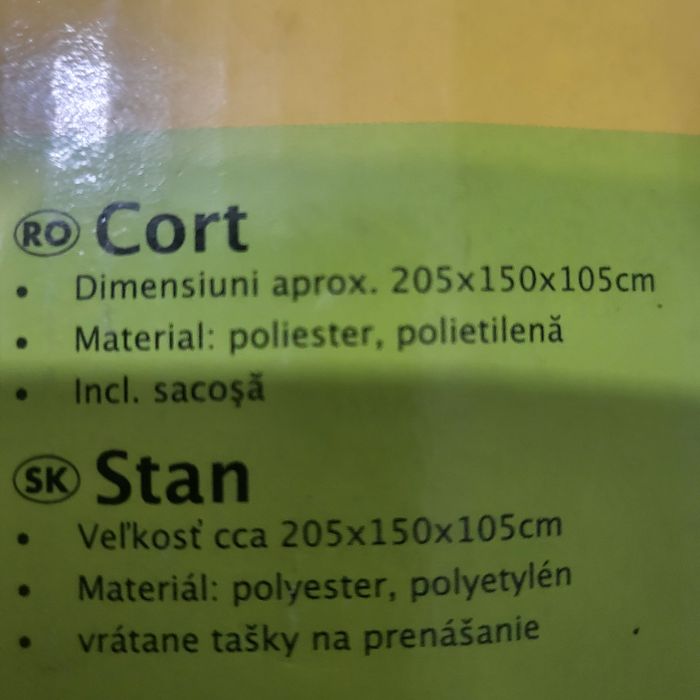 Cort 2 persoane poliester