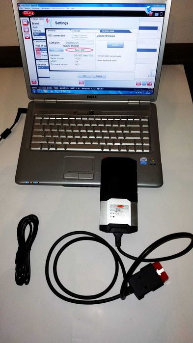 Tester auto Universal Delfi 12/24v + Laptop, Turisme si Camioane Full Activ diagnoza auto in limba romana, totul instalat si functional service auto