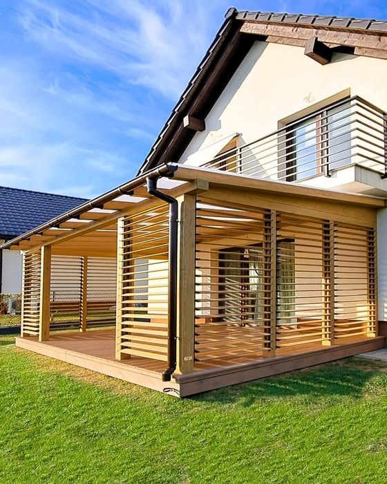 Terase moderne foișoare de grădină pergole spații depozitare