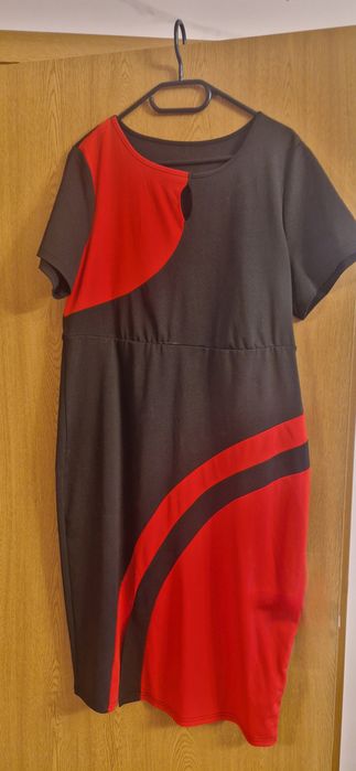Rochie mare jerse elastic 2XL, 48-50 NOUĂ