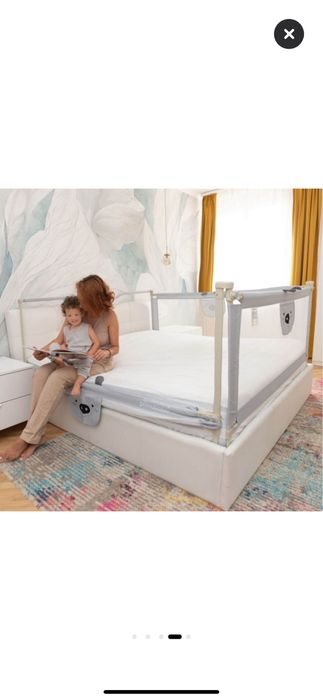 Set de 3 bariere culisante pentru pat