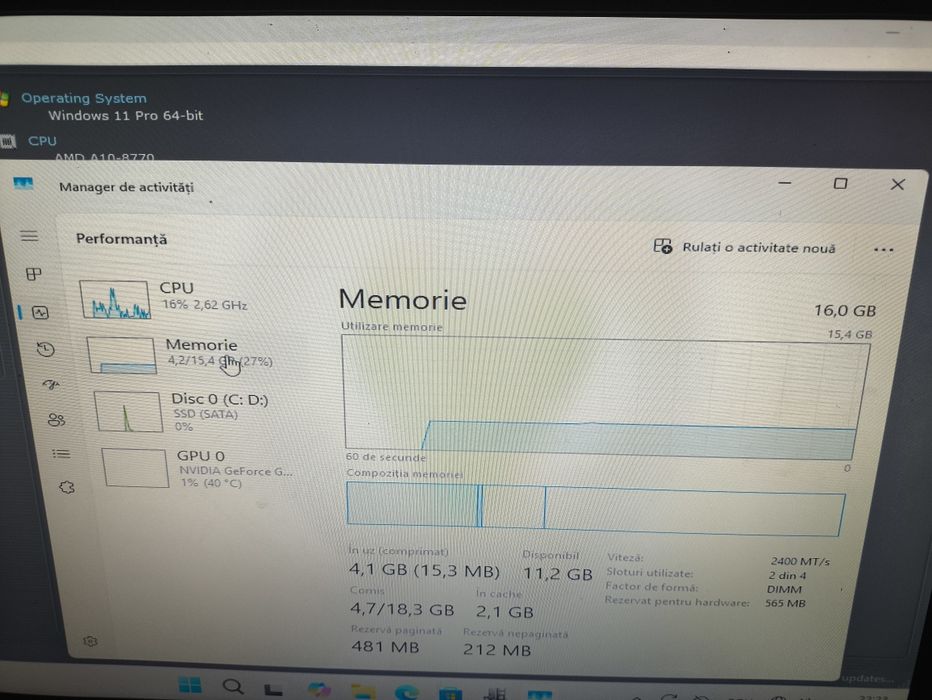 Kit Memorie RAM Samsung 16GB DDR4 (2x8GB), 2666 MHz, Desktop (DIMM)