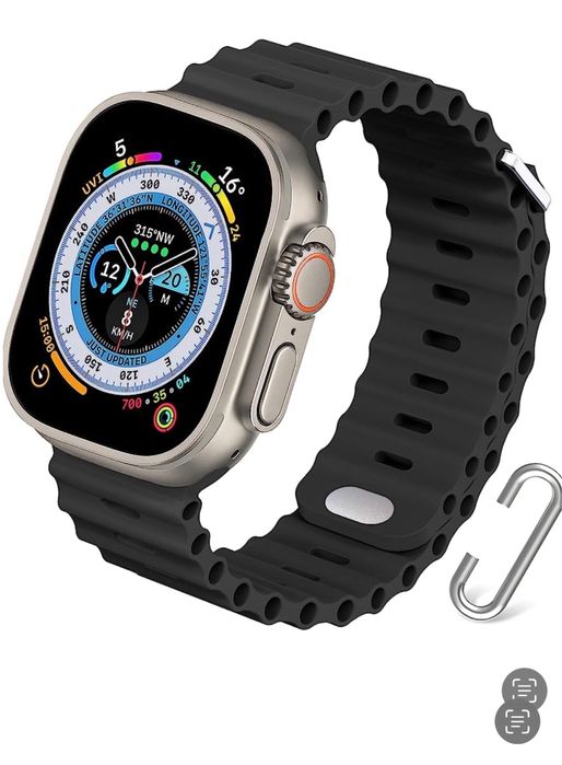 Curea Husa Folie Silicon Clema Metal Ceas Apple Seria 1 - 10