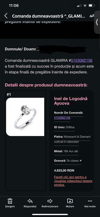 Inel de logodna cu diamant GLAMIRA