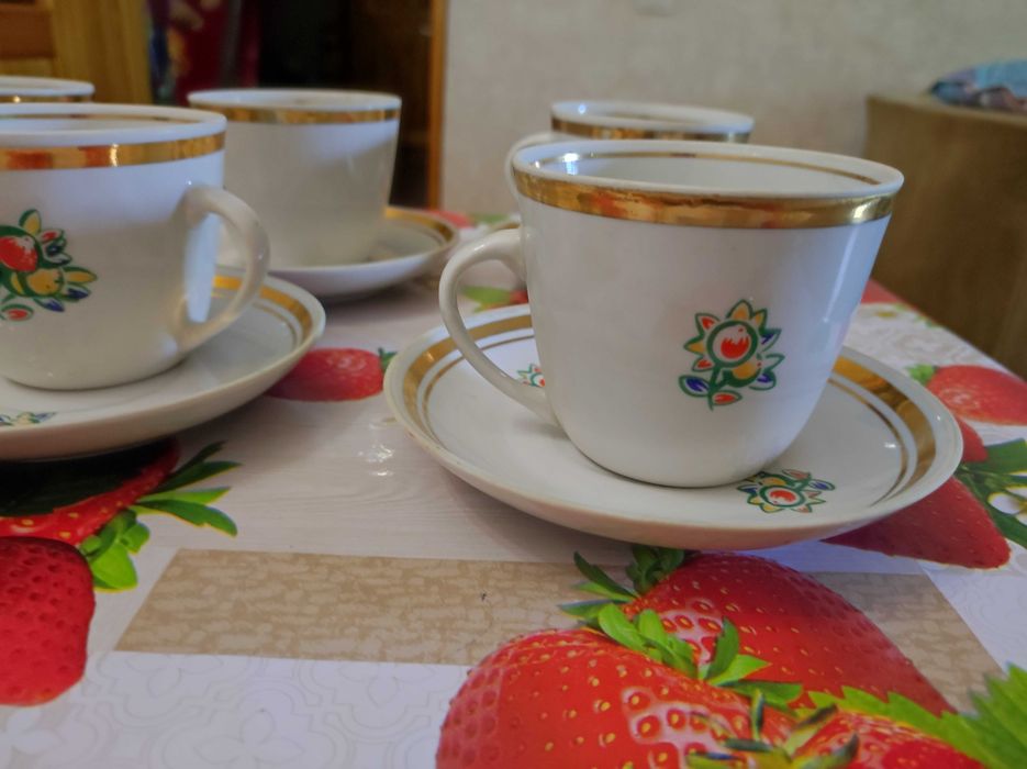 Чашка с блюдцем 6 шт.