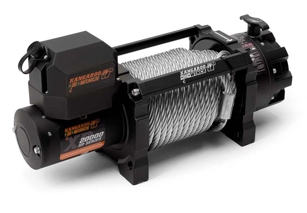 Troliu electric Kangaroo 20000 lb XP 24V platforma camion (9090kg)