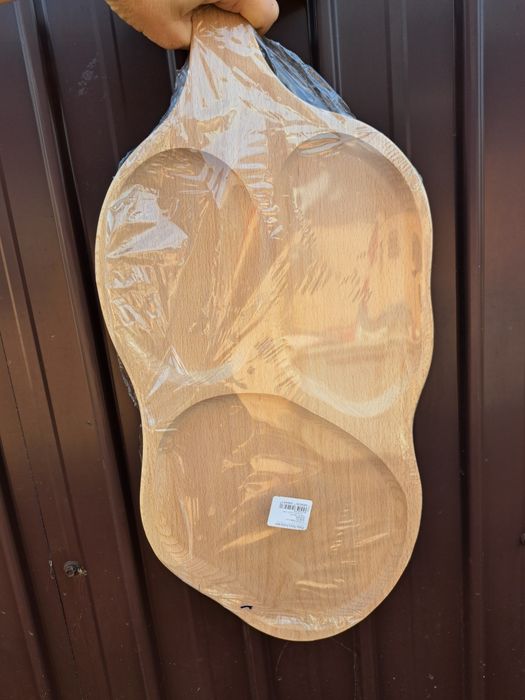 Platou lemn 3 compartimente