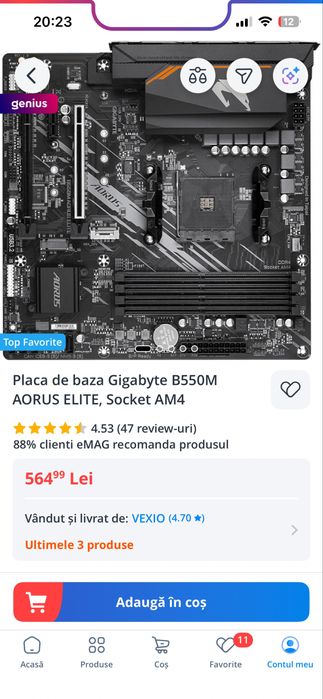 Sursa, placa de baza, placa video, RAM si carcasa procesor