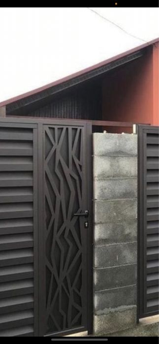 Elemtente gard jaluzea sipca metalica decupare laser