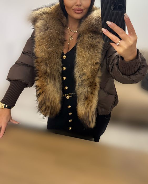 Geaca cu blana naturala