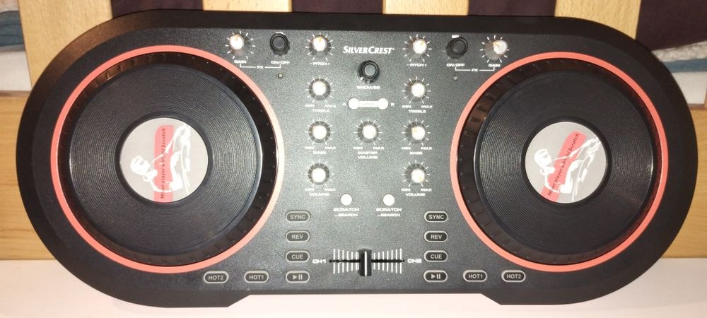 Controler DJ USB Silver  Cest - mixer DJ  2 platane, ptr Laptop.