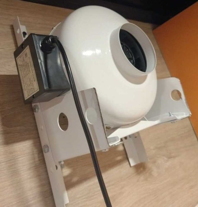 Вентилятор + кранштеин + регулятор оборотов. (100мм \ 75w)