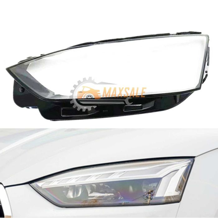 Капаци фарове Audi A5 B9 (16-19) фар ауди а5 б9 комплект стъкло крушка