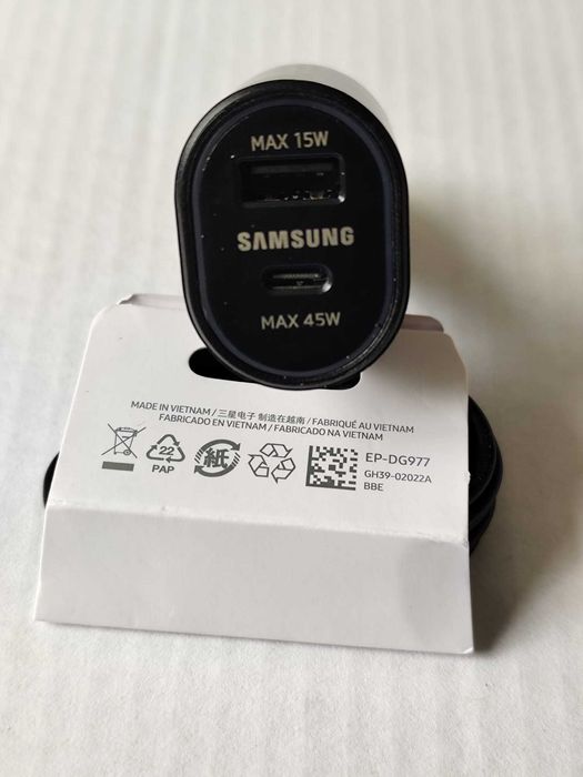 Incarcator auto cu cablu Samsung Super Fast Charger (45+15)W original