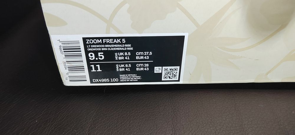 Nike Zoom Freak 5, номер 43