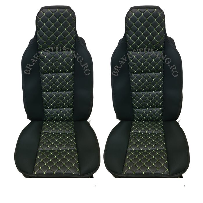 Huse scaun auto tip spatar PIELE ECOLOGICA 2 buc/set