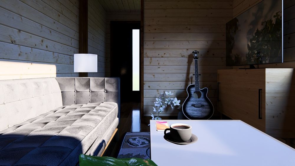 Case  din lemn 4 anotimpuri