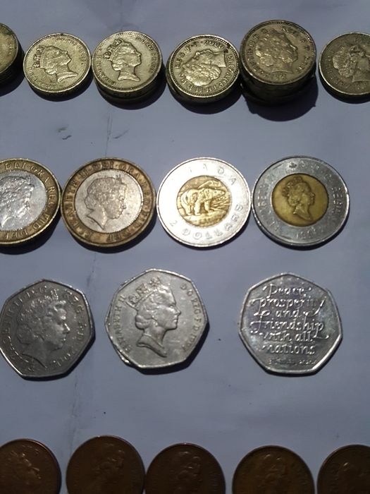 Monede de colectie euro(pant UK)lot intreg