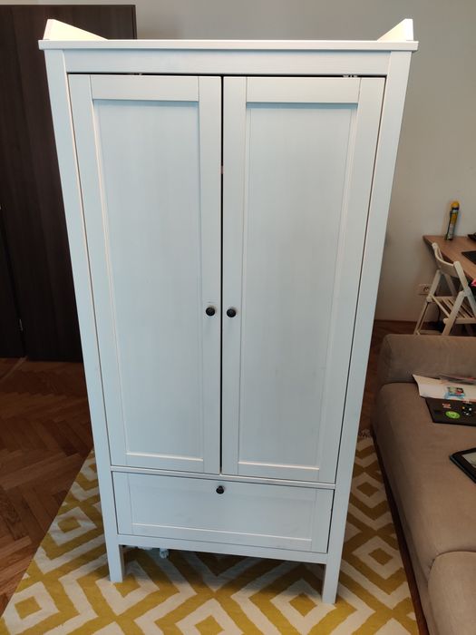 Dulap copii IKEA SUNDVIK alb 80x50x171