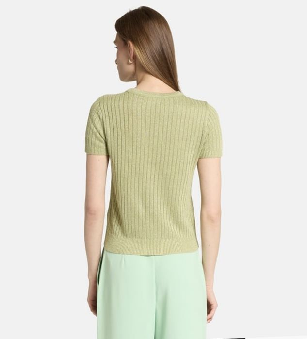 Плетена блуза с къс ръкав Lauren Ralph Lauren
