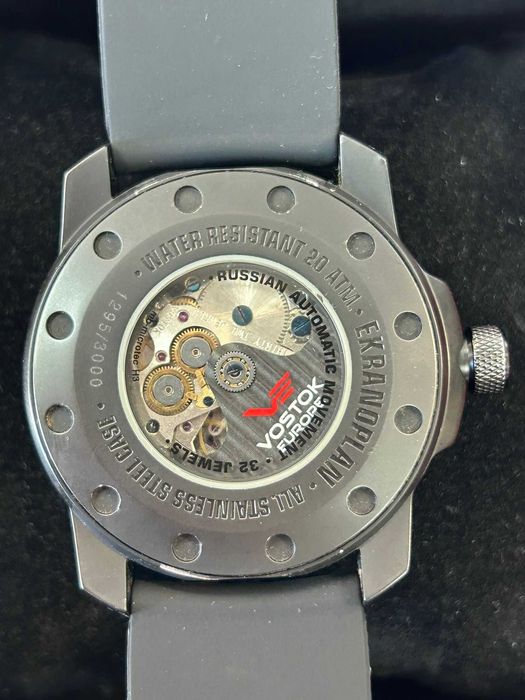 Ceas Vostok-Europe Ekranoplan Caspian Sea Monster Tritium Tube Dive Watch 5454108 – Automatic, 32 Jewels,