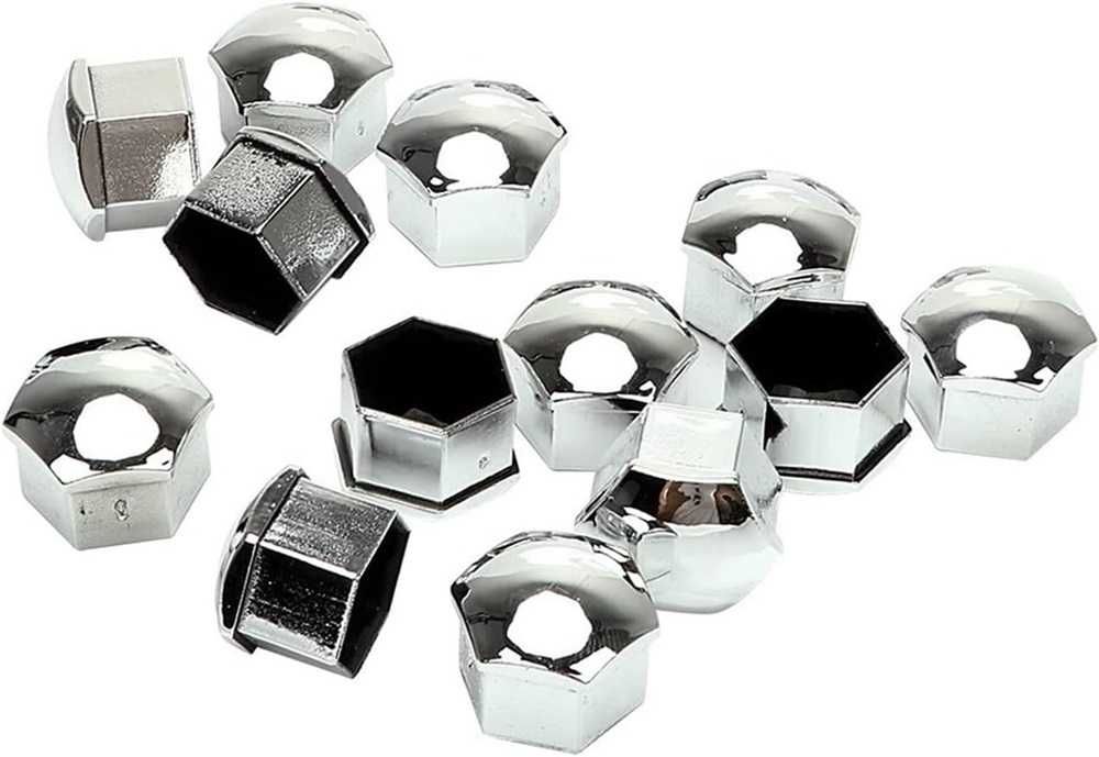 Капачки за болтове на джанти 17 мм - НИКЕЛ 20бр.