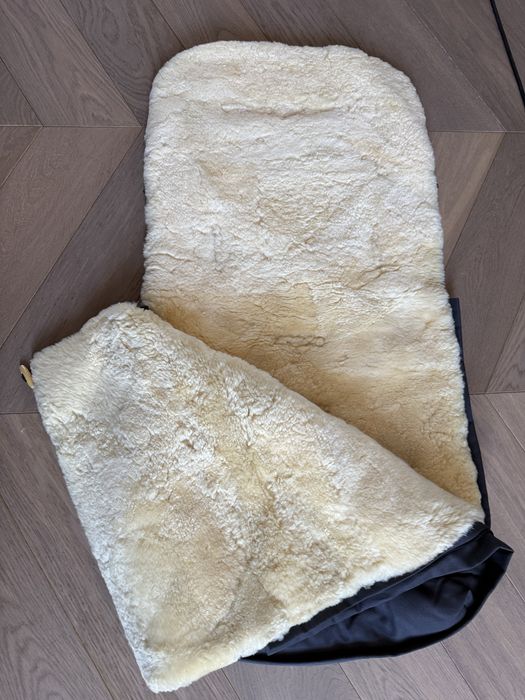 Зимно одеало от естествена вълна за детска количка
