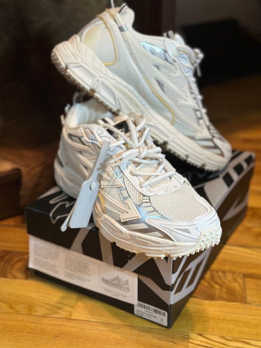 Белые кроссовки Off-White, размер 47