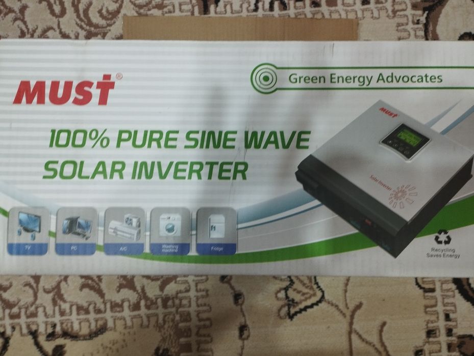 Инвертор 3кВт. МРРТ. Гибрид. Новый. 600 $