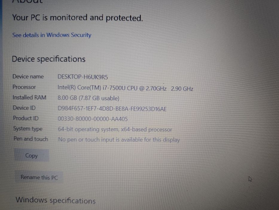 Vand laptop Acer E5-575G-78VW utilizat