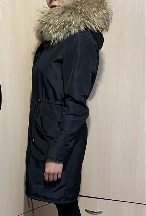 Парка с натуральным мехом