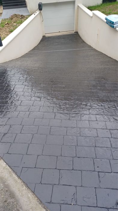 Beton amprentat sol si vertical!