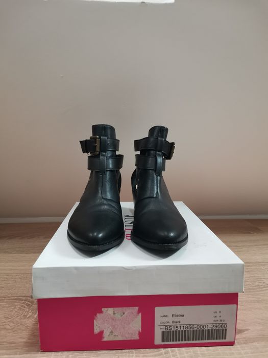 Just fab About You черни кожени боти