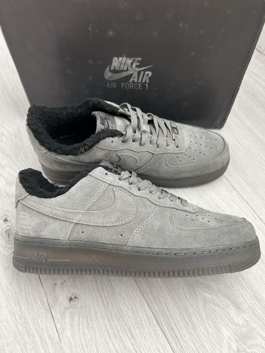 Nike Air Force 1 Low Grey Suede Winter