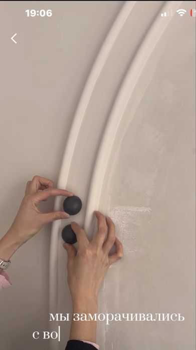 Шарики полукруги для стен и мебели