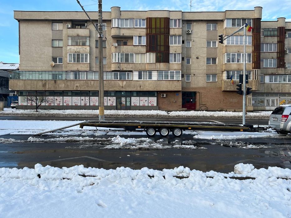 Platforma/remorca auto de 2 pozitii/masini de 8.5 M full aluminiu