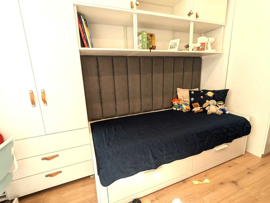 Меки стенни панели, тапицирани панели за детско легло, табла за легло