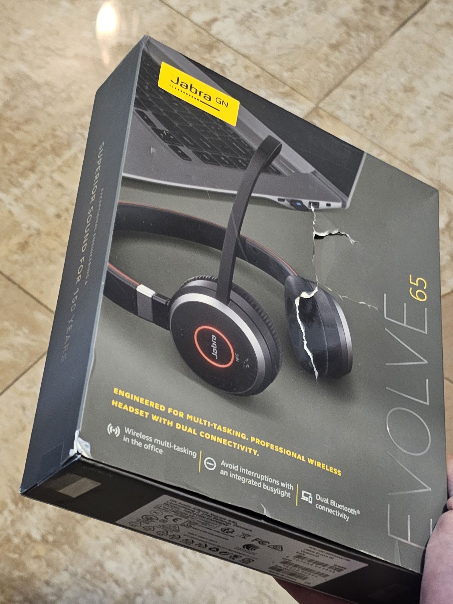 Casti jabra evolve online 65