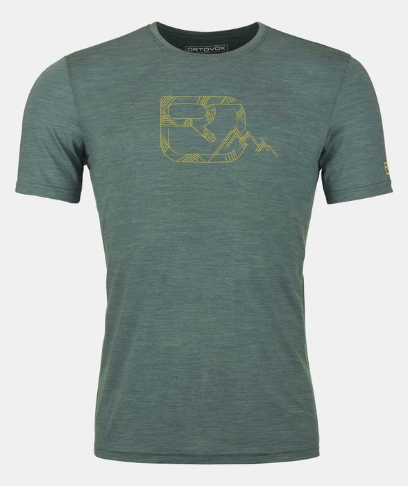 Ortovox - 120 Cool Tec Mountain Logo  mar M dark pacific blend