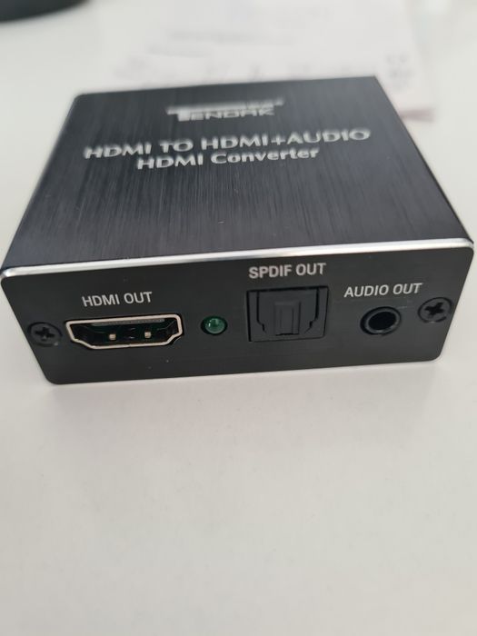 Convertor audio Hdmi la Hdmi+ audio toslink(optic) sau jack 3.5mm