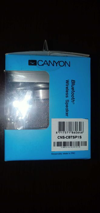 НОВА Преносима тонколона bluetooth Canyon CNS-CBTSP1S, Сребриста