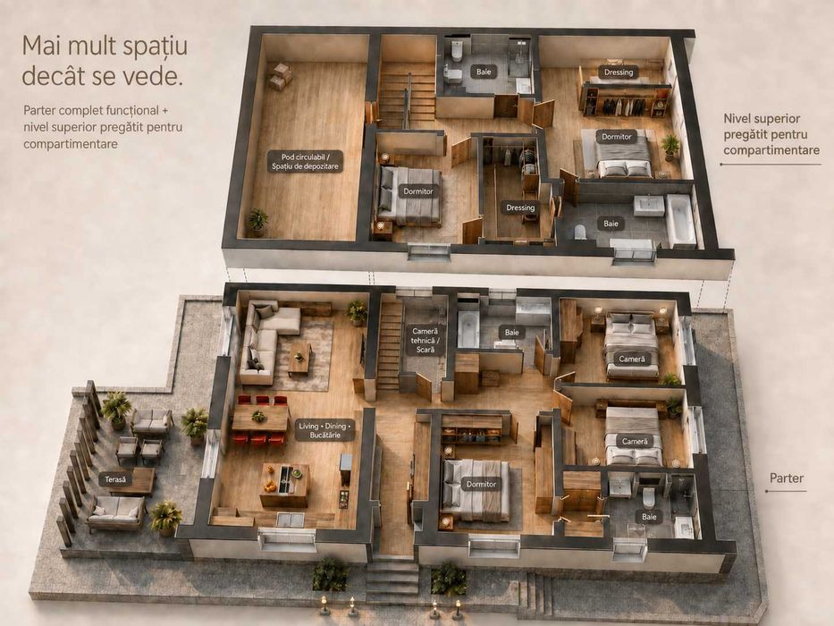 Sunny Home+ | Casă PARTER+ | Pregătită pentru energie aproape zero | ZALAU
